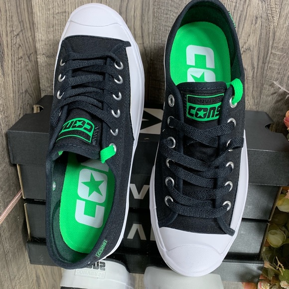 Converse Other - 🛍 CONVERSE JR PRO OP OX BLACK black/acid green/w